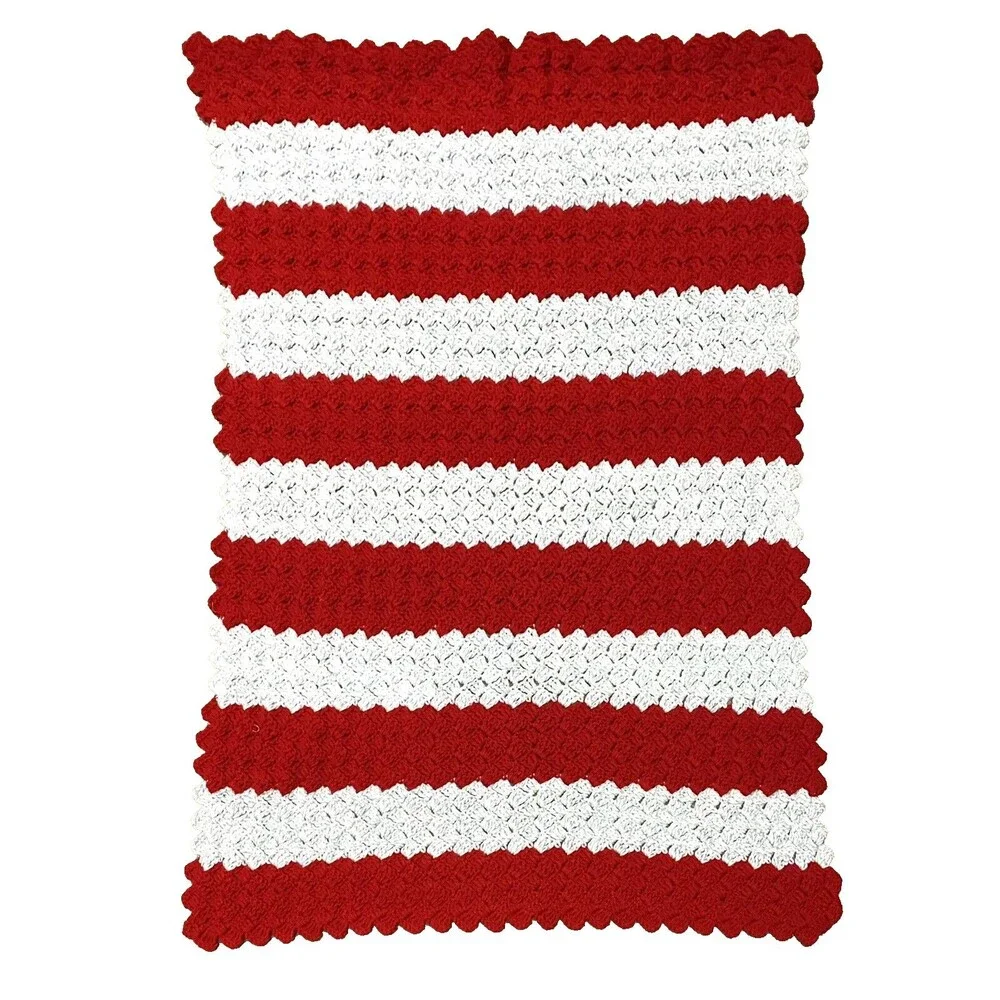 Handmade crochet striped